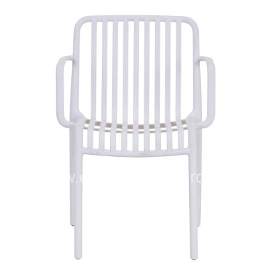 ARMCHAIR OUTDOOR CONVEE HM6105.01 POLYPROPYLENE IN WHITE 55x56x79H cm.
