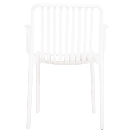 ARMCHAIR OUTDOOR CONVEE HM6105.01 POLYPROPYLENE IN WHITE 55x56x79H cm.
