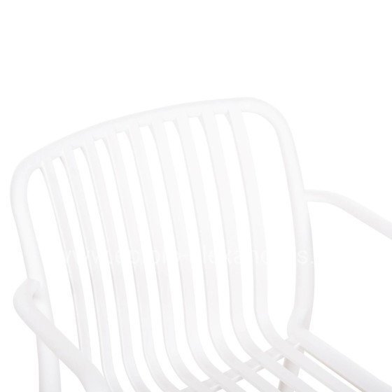 ARMCHAIR OUTDOOR CONVEE HM6105.01 POLYPROPYLENE IN WHITE 55x56x79H cm.