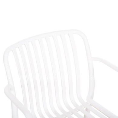 ARMCHAIR OUTDOOR CONVEE HM6105.01 POLYPROPYLENE IN WHITE 55x56x79H cm.