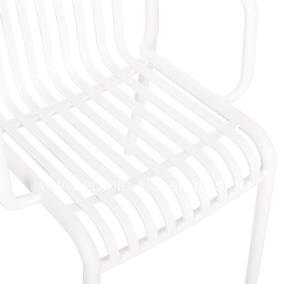 ARMCHAIR OUTDOOR CONVEE HM6105.01 POLYPROPYLENE IN WHITE 55x56x79H cm.