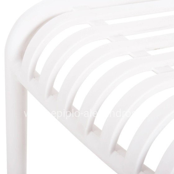 ARMCHAIR OUTDOOR CONVEE HM6105.01 POLYPROPYLENE IN WHITE 55x56x79H cm.
