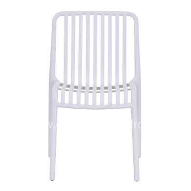 CHAIR OUTDOOR CONVEE HM6104.01 POLYPROPYLENE IN WHITE 48x56x79Hcm.