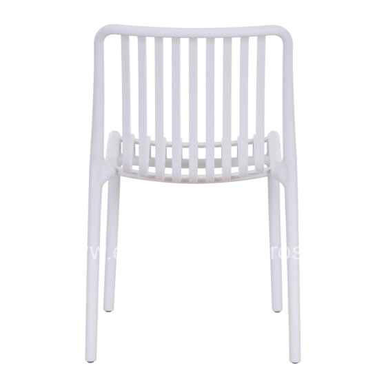 CHAIR OUTDOOR CONVEE HM6104.01 POLYPROPYLENE IN WHITE 48x56x79Hcm.