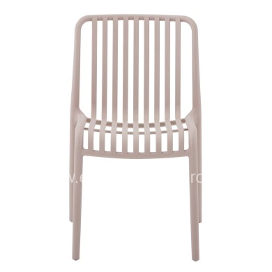 CHAIR OUTDOOR CONVEE HM6104.04 POLYPROPYLENE IN CAPPUCCINO 48x56x79Hcm.