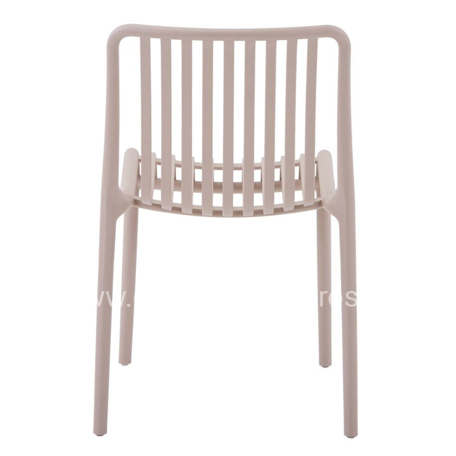 CHAIR OUTDOOR CONVEE HM6104.04 POLYPROPYLENE IN CAPPUCCINO 48x56x79Hcm.