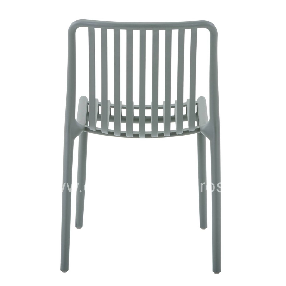 CHAIR OUTDOOR CONVEE HM6104.07 POLYPROPYLENE IN DARK OLIVE 48x56x79Hcm.