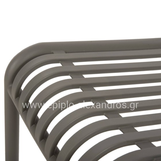 CHAIR OUTDOOR CONVEE HM6104.07 POLYPROPYLENE IN DARK OLIVE 48x56x79Hcm.