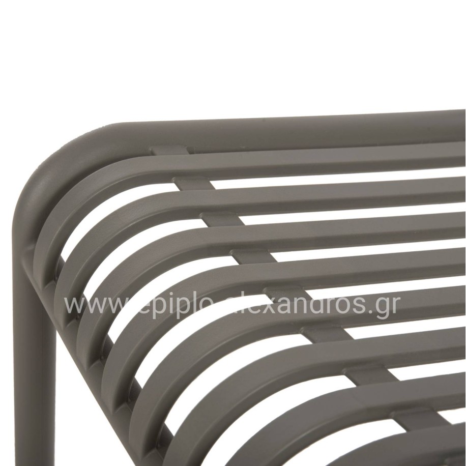 CHAIR OUTDOOR CONVEE HM6104.07 POLYPROPYLENE IN DARK OLIVE 48x56x79Hcm.