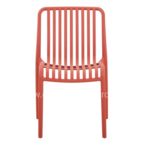 CHAIR OUTDOOR CONVEE HM6104.05 POLYPROPYLENE IN RED 49x59x79.5Hcm.
