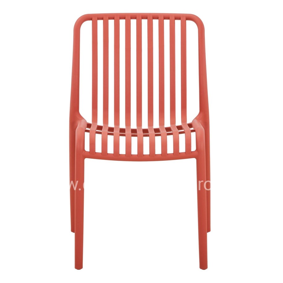 CHAIR OUTDOOR CONVEE HM6104.05 POLYPROPYLENE IN RED 49x59x79.5Hcm.