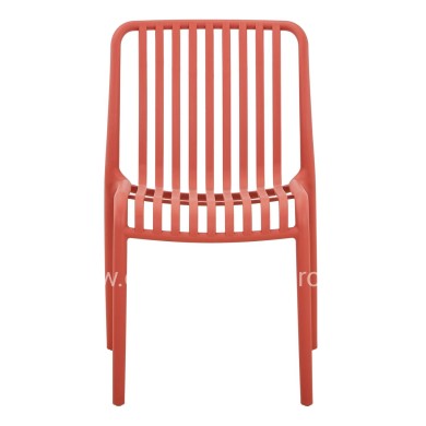 CHAIR OUTDOOR CONVEE HM6104.05 POLYPROPYLENE IN RED 49x59x79.5Hcm.