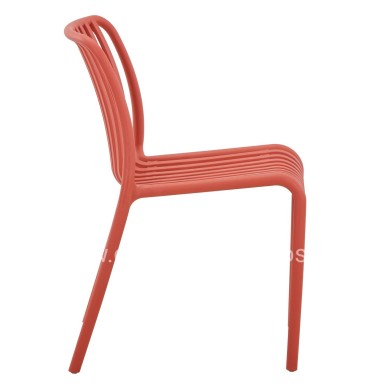 CHAIR OUTDOOR CONVEE HM6104.05 POLYPROPYLENE IN RED 49x59x79.5Hcm.