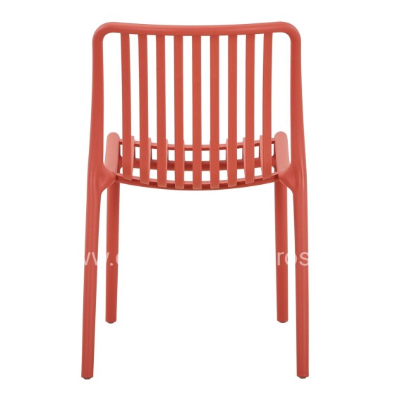 CHAIR OUTDOOR CONVEE HM6104.05 POLYPROPYLENE IN RED 49x59x79.5Hcm.