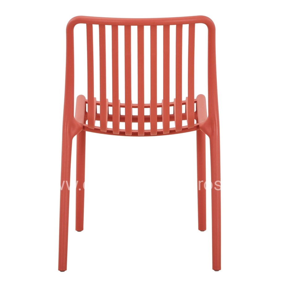 CHAIR OUTDOOR CONVEE HM6104.05 POLYPROPYLENE IN RED 49x59x79.5Hcm.