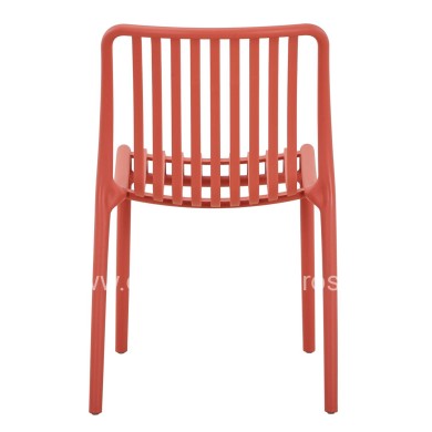 CHAIR OUTDOOR CONVEE HM6104.05 POLYPROPYLENE IN RED 49x59x79.5Hcm.