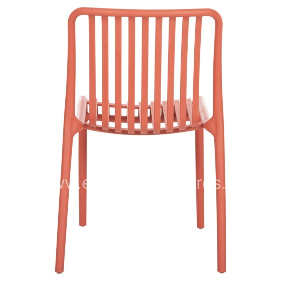 CHAIR OUTDOOR CONVEE HM6104.05 POLYPROPYLENE IN RED 49x59x79.5Hcm.