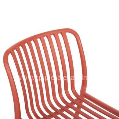 CHAIR OUTDOOR CONVEE HM6104.05 POLYPROPYLENE IN RED 49x59x79.5Hcm.