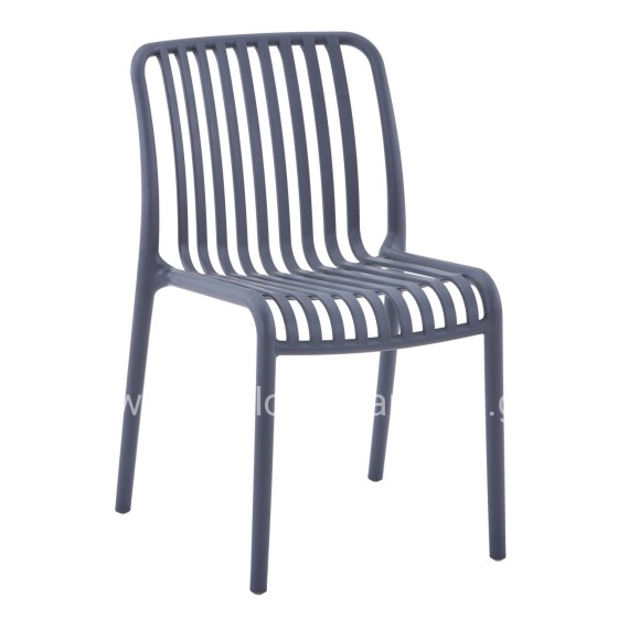 CHAIR OUTDOOR CONVEE HM6104.03 POLYPROPYLENE IN GREY 48x56x79Hcm.