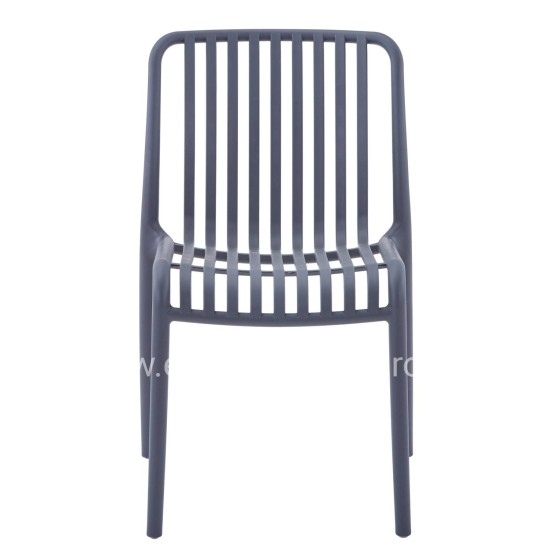 CHAIR OUTDOOR CONVEE HM6104.03 POLYPROPYLENE IN GREY 48x56x79Hcm.
