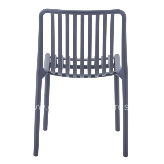 CHAIR OUTDOOR CONVEE HM6104.03 POLYPROPYLENE IN GREY 48x56x79Hcm.