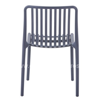 CHAIR OUTDOOR CONVEE HM6104.03 POLYPROPYLENE IN GREY 48x56x79Hcm.