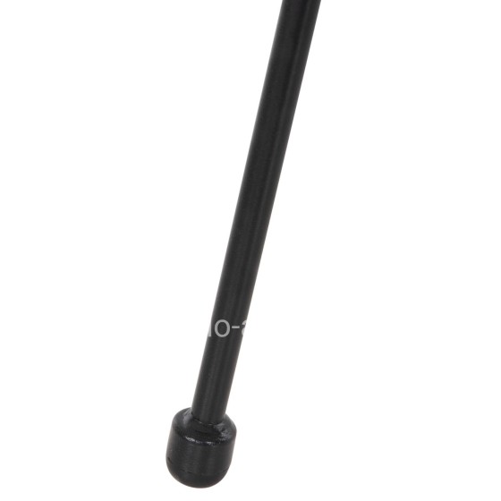 ΤΡΑΠΕΖΙ ΒΟΗΘΗΤΙΚΟ ALLEGRA HM5874.12 ΜΕΤΑΛΛΟ ΜΑΥΡΟ-ΣΥΝΘ. RATTAN ΛΕΥΚΟ Φ47x45Yεκ.