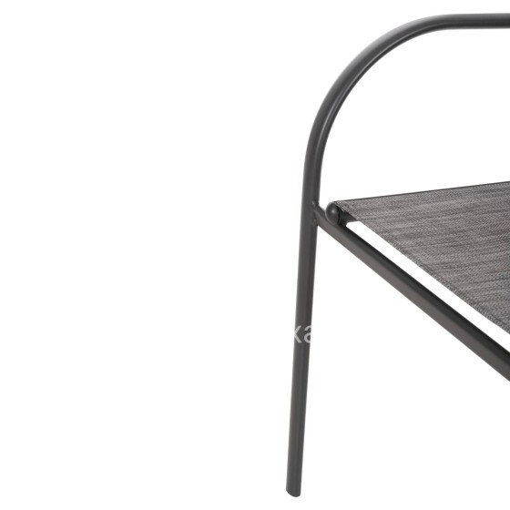 OUTDOOR ARMCHAIR REDAN HM5976.01 GREY METAL-GREY TEXTILENE 56x60x88Hcm.
