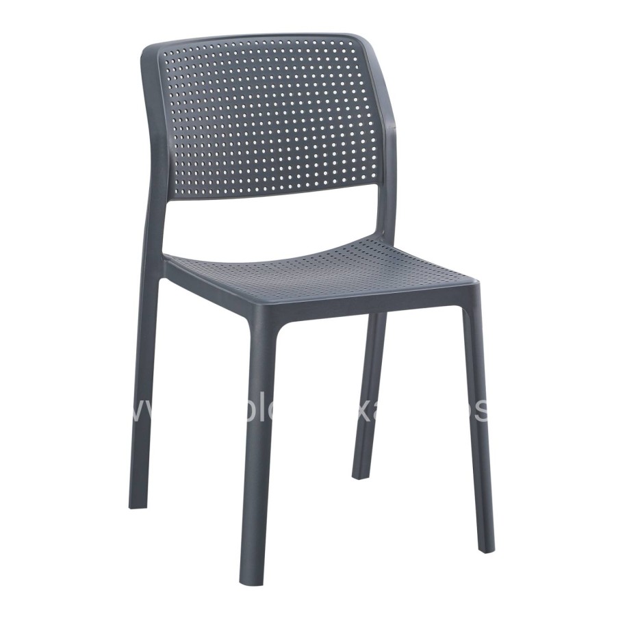 CHAIR OUTDOOR COMFEE HM6101.03 POLYPROPYLENE IN GREY 41x57x82H cm.