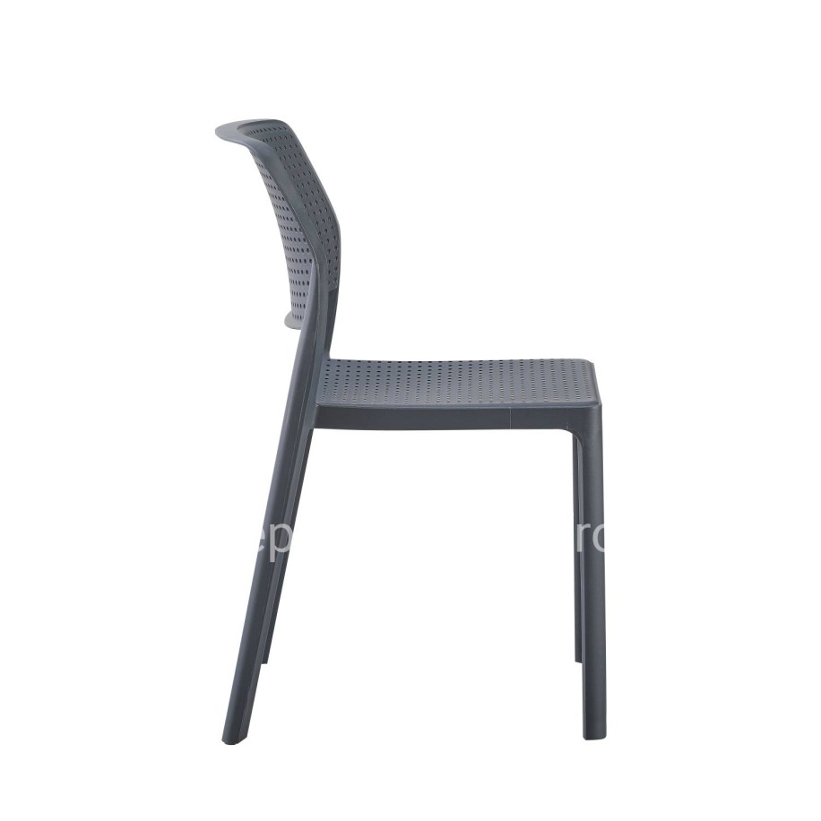 CHAIR OUTDOOR COMFEE HM6101.03 POLYPROPYLENE IN GREY 41x57x82H cm.