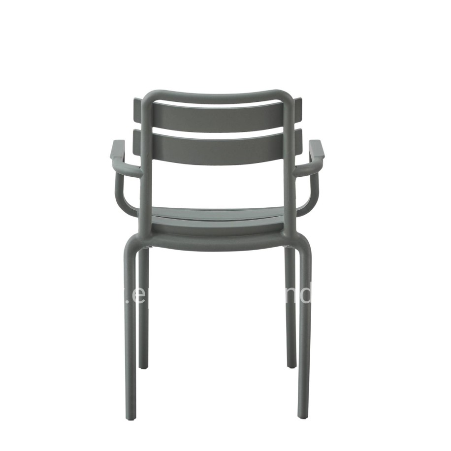 POLYPROPYLENE ARMCHAIR PHILLY HM6123.04 OLIVE GREEN 58,5x49x83,5Hcm.