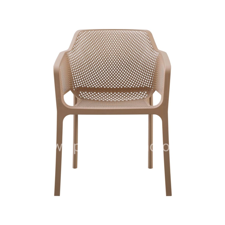 ARMCHAIR POLYPROPYLENE JOHN HM6103.04 CAPPUCCINO 59x46x79Hcm.