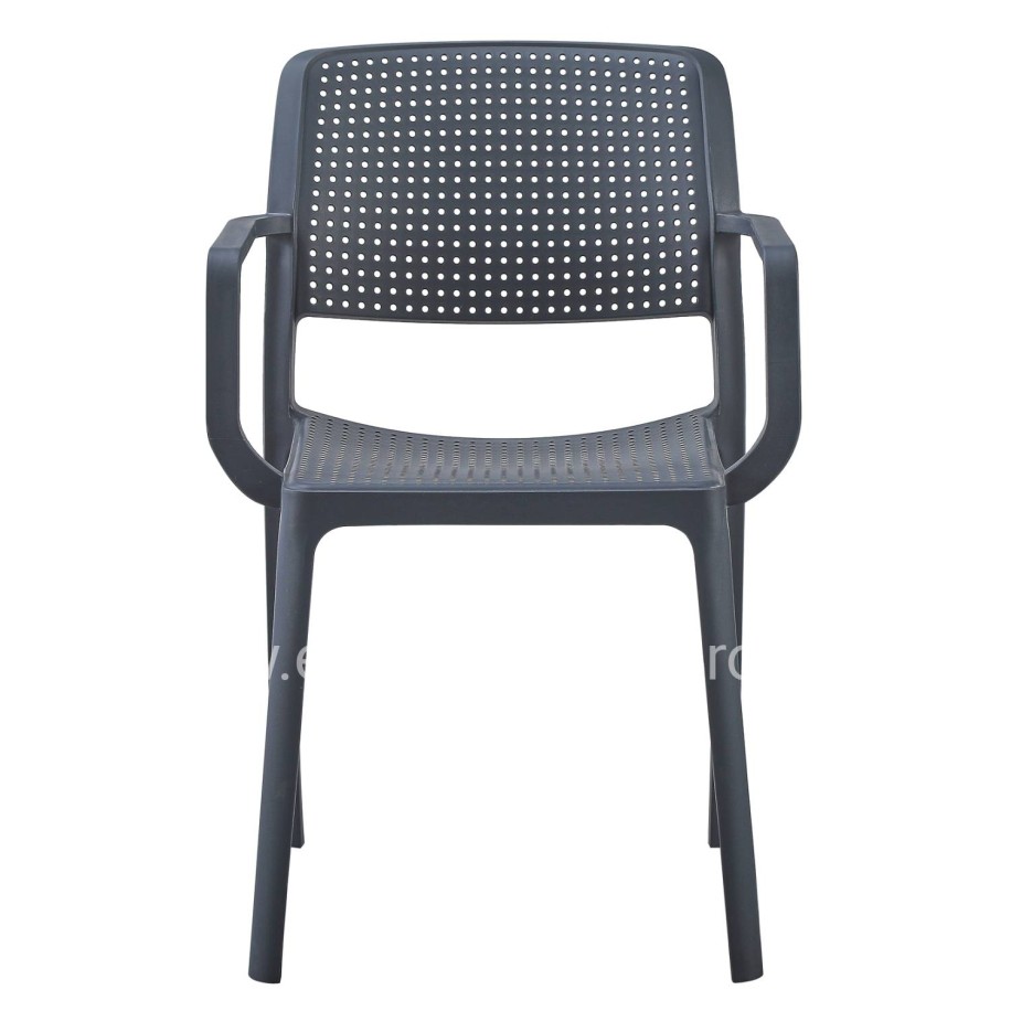 ARMCHAIR OUTDOOR COMFEE HM6102.03 POLYPROPYLENE IN GREY 54x57x83Hcm.
