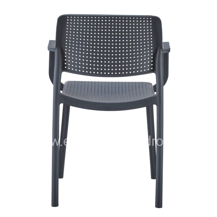 ARMCHAIR OUTDOOR COMFEE HM6102.03 POLYPROPYLENE IN GREY 54x57x83Hcm.