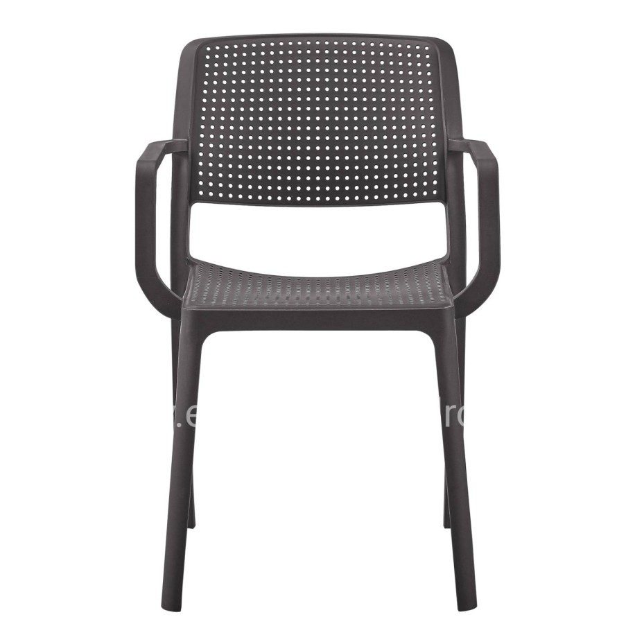 ARMCHAIR OUTDOOR COMFEE HM6102.09 POLYPROPYLENE IN BROWN 54x57x83Hcm.