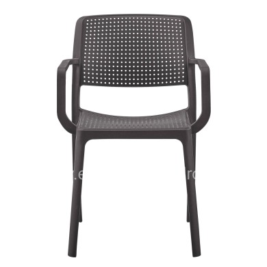 ARMCHAIR OUTDOOR COMFEE HM6102.09 POLYPROPYLENE IN BROWN 54x57x83Hcm.
