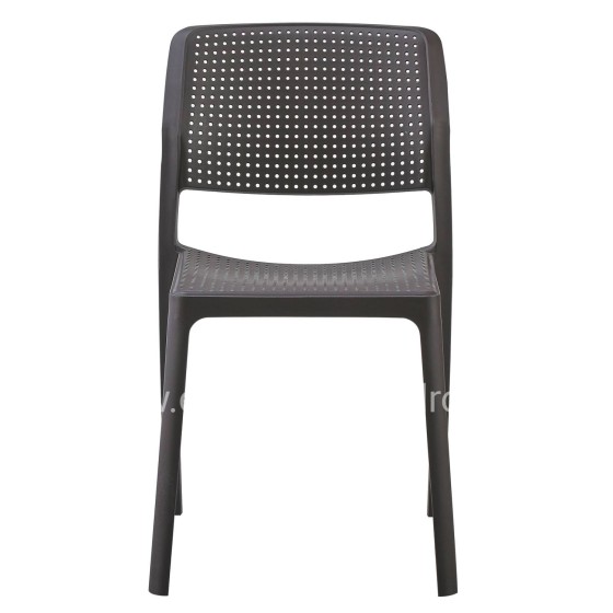 CHAIR OUTDOOR COMFEE HM6101.09 POLYPROPYLENE IN BROWN 41x57x82H cm.