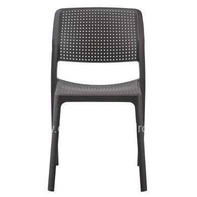 CHAIR OUTDOOR COMFEE HM6101.09 POLYPROPYLENE IN BROWN 41x57x82H cm.