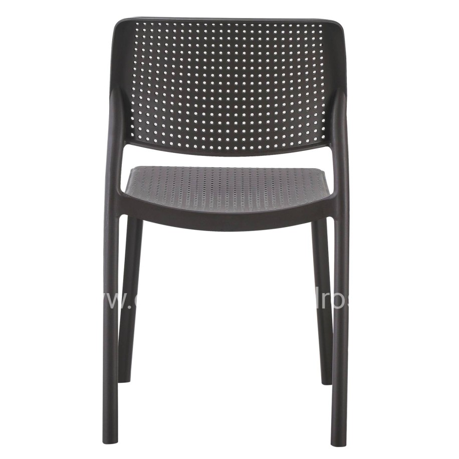 CHAIR OUTDOOR COMFEE HM6101.09 POLYPROPYLENE IN BROWN 41x57x82H cm.