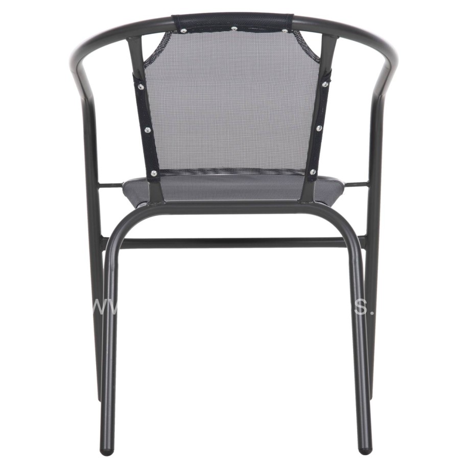ARMCHAIR OUTDOOR LEDAN HM5977.01 METAL & TEXTILENE IN GREY 55x58x72Hcm.