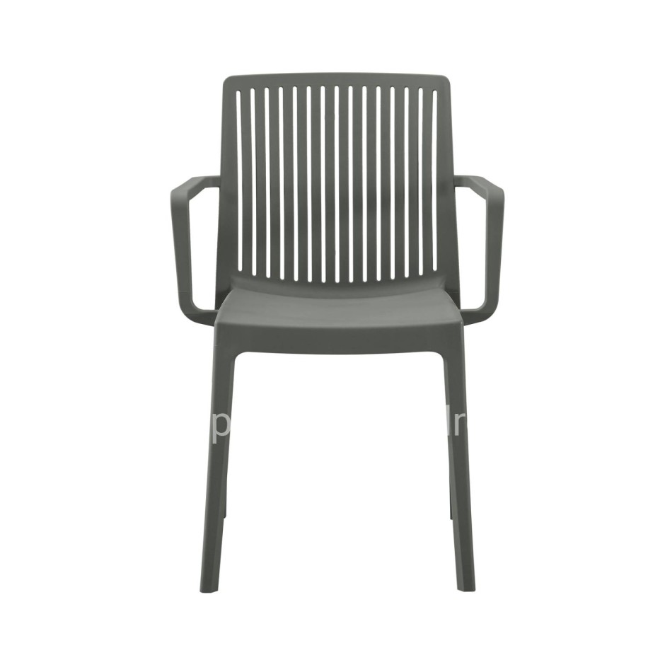 POLYPROPYLENE ARMCHAIR IDA HM6127.04 DARK OLIVE 41,3x54,2x81,8Hcm.