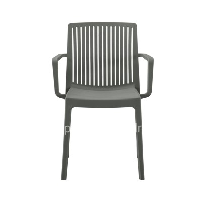 POLYPROPYLENE ARMCHAIR IDA HM6127.04 DARK OLIVE 41,3x54,2x81,8Hcm.