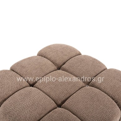 POLYMORPHIC SOFA SHIFTER HM6073.01 TEXTURED FABRIC IN LIGHT BROWN COLOR 290x196x76Hcm.