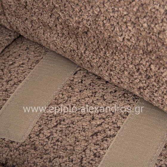 POLYMORPHIC SOFA SHIFTER HM6073.01 TEXTURED FABRIC IN LIGHT BROWN COLOR 290x196x76Hcm.