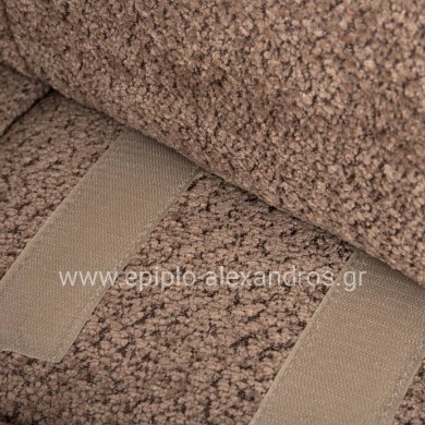 POLYMORPHIC SOFA SHIFTER HM6073.01 TEXTURED FABRIC IN LIGHT BROWN COLOR 290x196x76Hcm.