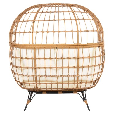 ARMCHAIR FOR TWO NEST TYPE RATTAN MIAMI HM5870.11 132.5x90x154H cm.