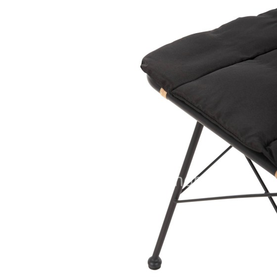 METALLIC DINING CHAIR ALLEGRA HM5691.11 WICKER IN BEIGE-BLACK 51x54x84Hcm.