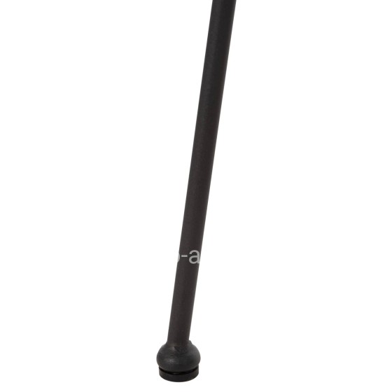 ΠΟΛΥΘΡΟΝΑ ΤΥΠΟΥ ΦΩΛΙΑ ΜΕΤΑΛΛΙΚΗ ALLEGRA HM5458.12 ΜΕ WICKER-ΜΑΥΡΟ 73x78x88Υεκ.