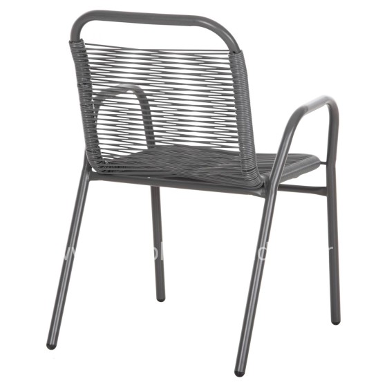 ΠΟΛΥΘΡΟΝΑ ΕΞ.ΧΩΡΟΥ AVRIL HM5968.01 ΜΕΤΑΛΛΟ ΚΑΙ ΣΥΝΘ.RATTAN ΣΕ ΓΚΡΙ 54,5x56x78Υεκ.