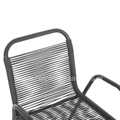 ΠΟΛΥΘΡΟΝΑ ΕΞ.ΧΩΡΟΥ AVRIL HM5968.01 ΜΕΤΑΛΛΟ ΚΑΙ ΣΥΝΘ.RATTAN ΣΕ ΓΚΡΙ 54,5x56x78Υεκ.